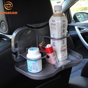 Asiento trasero para coche, bandeja plegable para comida y bebida, soporte para bebidas, asiento trasero para coche, escritorio - Product Image 3