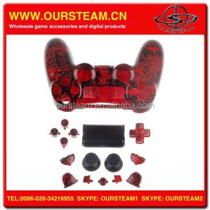 Nueva llegada Salpicadura roja Diseño de casos de vivienda para <span class=keywords><strong>PS4</strong></span> Controlador Hydro sumergió la Shell - Product Image 4