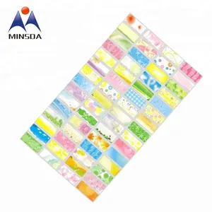 Minsda Fancy High Quality Cute Name Logo Sticker 22*9mm 20m Name Stickers Roll