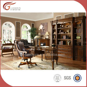<strong>Solid</strong> <strong>Wood</strong> <strong>Bookcase</strong> with Desk A23 - Product Image 3