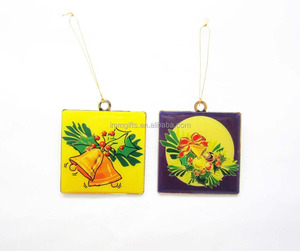 จี้สี่เหลี่ยมชุบทองขนาด50*57มม. ทำจากเหล็กอย่างดีพร้อมลวดลายประดับในบ้าน - Product Image 3