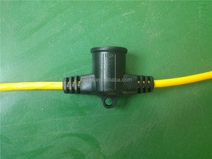 UL SJTW 14-2 100ft Construction Outdoor <strong>Temporary</strong> String <strong>Light</strong> With Plastic Cages - Product Image 4