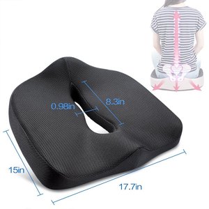Visco Polyurethane Memory Foam Chair Seat <strong>Cushion</strong> <strong>Sciatica</strong> Relief Memory Foam Coccyx Hemorrhoid Seat <strong>Cushion</strong> for Office Chair - Product Image 5
