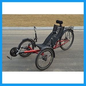 Humanos-Potencia from pedaling assisted 3 wheels Tricycles decubitus with suspension Back - Product Image 2