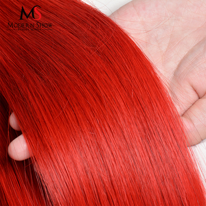 <span class=keywords><strong>Capelli</strong></span> brasiliani vergini grezzi di 100%, 3 pacchi delle donne di alta qualità 1b ombre <span class=keywords><strong>rosse</strong></span> hanno colorato i pacchi lunghi del tessuto dei <span class=keywords><strong>capelli</strong></span> - Product Image 4