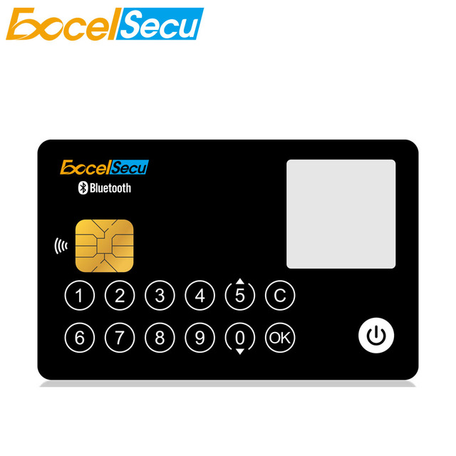 Bluetooth Powered Card NFC 13 Buttons QR Code Image E Ink Display Smart Java Card