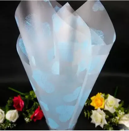 Elegant transparent paper for flower