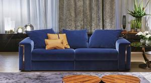 <span class=keywords><strong>Sofa</strong></span> Beludru Ruang Tamu Biru Dongker Kelas Atas - Product Image 4