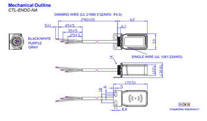 Inventronics CTL-ENOC-NA 902MHz inalámbrico 0-10V atenuación de controlador para EnOcean las redes - Product Image 5