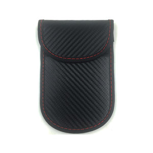 <span class=keywords><strong>Anti</strong></span>-Rayonnement RFID Sans Clé Entrée Signal Bloqueur Cas Faraday Sac Téléphone Portable Voiture Clé Fob Signal Bloquant Sac Pochette - Product Image 4