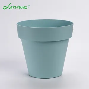 Taizhou Florist Supplies Balcony Flowerpot Wedding Favors Stoving Varnish Composite Artificial Plastic Flower Pots Planter