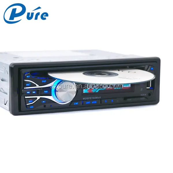 1 Din Car Audio Sistema de DVD Player Do Carro com AUX-em/Leitor USB SD MMC/painel Fixo