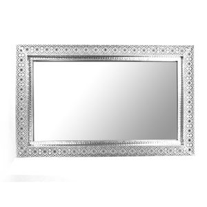 Rainhou Home Decor Luxury 39 Inch Modern Design 3d <strong>Rectangle</strong> <strong>Wall</strong> <strong>Mirror</strong> Framed <strong>Mirror</strong> Flower Pattern <strong>Mirrors</strong> <strong>for</strong> Living Room - Product Image 2