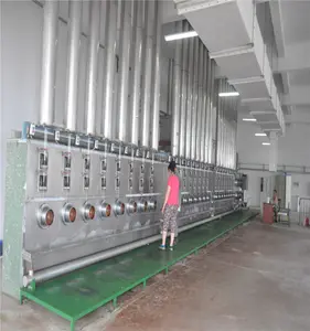 Ligne de production de fibre d'aiguiseur de Polyester, 20 m, 60 tonnes par jour, exportation vers le Vietnam