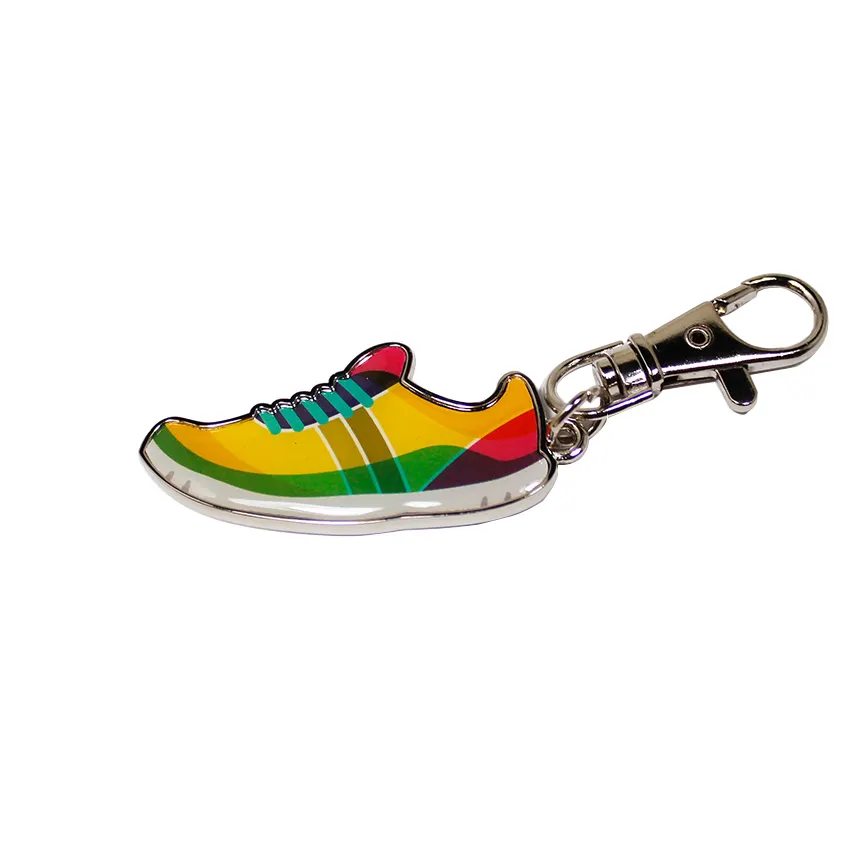 Perfect Bag Pendant Sport Shoes Shape Resin Mini Keychain with Gog Hook For Sneaker Keychain Epoxy