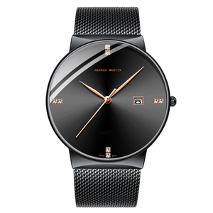 Orologio da Uomo Hannah Martin <span class=keywords><strong>901</strong></span>, Orologio al Quarzo di Lusso con Calendario, Cinturino in Acciaio Inossidabile, Impermeabile - Product Image 6