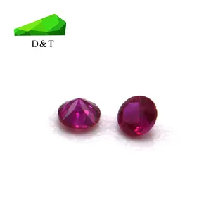 wholesale round cut loose gemstone natural untreated pigeon blood ruby gemstone for bracelet making