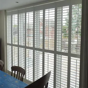 Waterproof Faux Wood Pvc Plantation Shutter