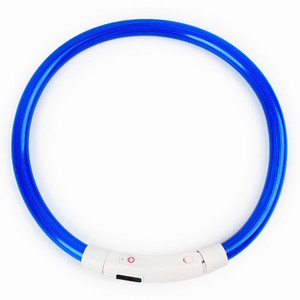 Collar de seguridad LED impermeable para perro, luz óptica parpadeante, recargable, venta al por mayor - Product Image 6