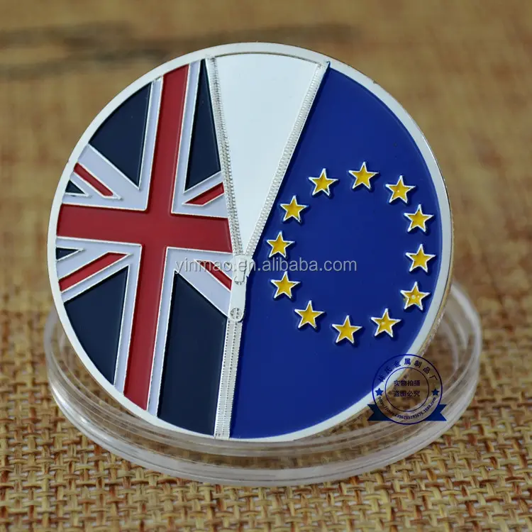 عملات من الفضة عالية الجودة رخيصة المملكة المتحدة إنجلترا عملة خروج من الاتحاد الأوروبي