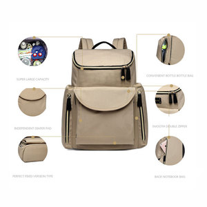 Multifonctionnel en cuir bébé sac momie sac à main épaule bébé <span class=keywords><strong>poussette</strong></span> voyage sac à dos bébé sac à couches - Product Image 4