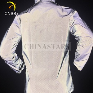 Ad alta visibilità luce-peso di notte sport all'aria aperta <span class=keywords><strong>bike</strong></span> ciclo argento rivestimento riflettente per la sicurezza abbigliamento - Product Image 6