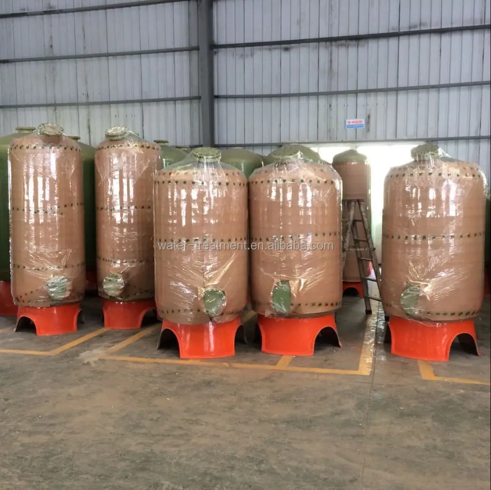 Industrial FRP water softener tank / activated carbon filter price / Large capacity automatic Ion exchange resin water softner