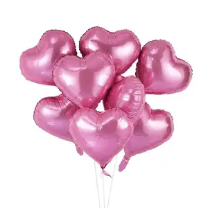 TF Love Kit Valentines Day Decorations and Gift Foil Heart Balloons Pink Heart Wedding Helium Engagement Party Bachelorette