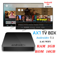 Nuevo Android TV Box 2018 con Control por Voz de Google, Sistema Operativo Android TV AX7, 2+16 GB, Compatible con Netflix 1080p