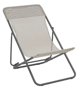 Chaise de camping pliante inclinable pour plage et jardin en plein air