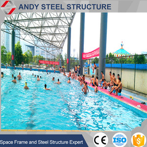 Prefabricados de estructura de acero galvanizado en caliente piscina cubierta del techo - Product Image 5