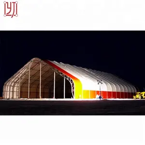 Yijin promosyon kişiselleştirilmiş kavisli çatı büyük marquee çadır