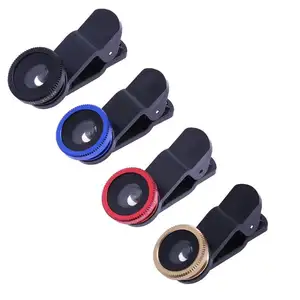 Mobiele Telefoon Lens 3 in1 Kit Universele Clip Smartphone Camera Lenzen Groothoek Macro Fish Eye voor IPhone 7