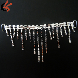 Оптовая продажа, свисающая линия, соединитель со стразами, кристалл, кисточка, горный хрусталь, соединитель для купальников - Product Image 6