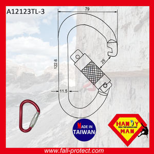 Triple Twist 25KN Aluminum Carabiner - Product Image 5