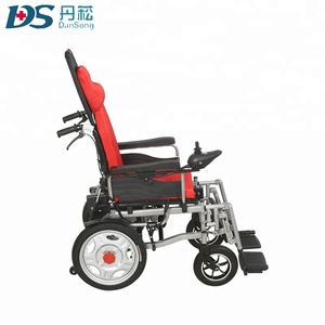 Silla de ruedas eléctrica plegable, ligera, reclinable, personalizada - Product Image 3