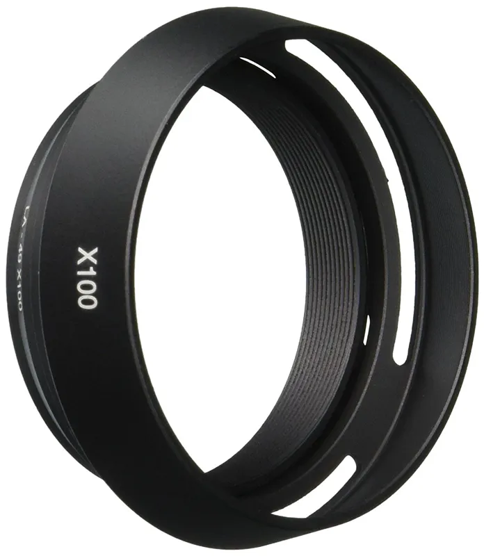 OEM 49mm LH-X100 מתכת עדשת הוד עם מתאם טבעת עבור <span class=keywords><strong>Fujifilm</strong></span> X100/X100s/X100T עדשות, שחור