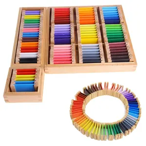 Comprimés de couleur Montessori pour enfants, jeu éducatif préscolaire, aide à l'enseignement pour les petits