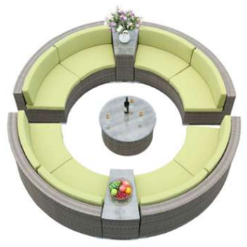 Ronde Tuin Bank Voor Outdoor