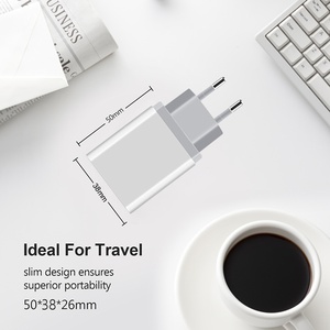 <span class=keywords><strong>Chargeur</strong></span> de voyage USB 5V 2.4a à 2 ports, adaptateur secteur mural, universel, pour téléphone intelligent ue US, iPhone XS Max X 8 iPad et tablette - Product Image 3