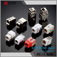 LIYUAN Keystone Jack buena placa de pared de inserción en blanco para conector F adaptador de Audio y vídeo piezas de telecomunicaciones para redes