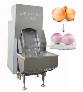 Fresh onion peeling skin and root cutting machine for restaurant