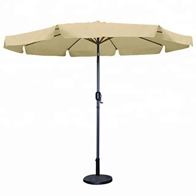 Grand parapluie d'extérieur en métal, robuste, Commercial, avec support, Parasol, jardin