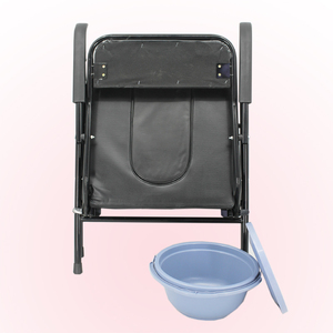 Chaise de toilette en acier, fournitures de thérapie, de rééducation, <span class=keywords><strong>avec</strong></span> accoudoir <span class=keywords><strong>pour</strong></span> <span class=keywords><strong>personnes</strong></span> handicapés, <span class=keywords><strong>personnes</strong></span> <span class=keywords><strong>âgées</strong></span> et hommes - Product Image 5