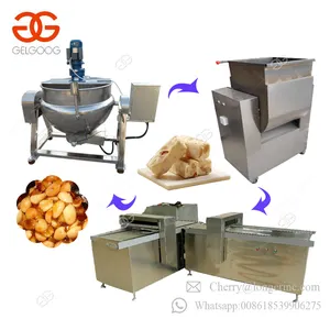 Sesam Zoete Productielijn Muesli Graanreep Maker Fruit Pinda Candy Bar Rijst Cake Nougat Maken Machine