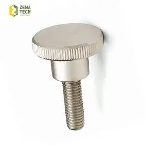 Presisi Tinggi Stainless Steel/Aluminium Chicago Dekoratif Sekrup M4 M5 M6 M8 Knurled Head Jempol Sekrup