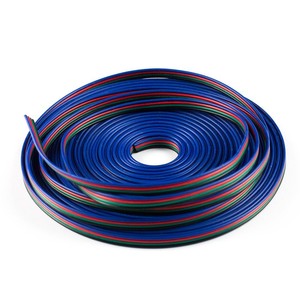 Câble filaire <span class=keywords><strong>RGB</strong></span> 4 broches 5050 3528 Bandes LED <span class=keywords><strong>RGB</strong></span> Câble d'extension Câble filaire noir vert rouge bleu 4 broches 22AWG - Product Image 3