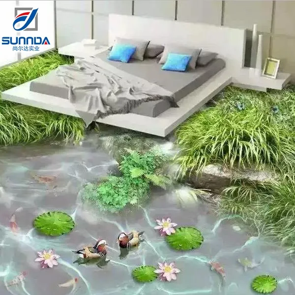 China nuevo diseño interior decoración materiales de construcción 3d baldosas de piso