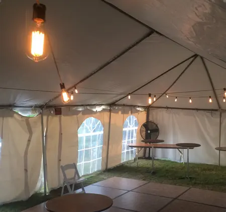 Banquete de boda de vacaciones luces de cadena impermeable al aire libre de interior