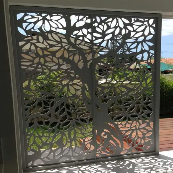 Decorative Manufacturer Garden Metal Custom Outdoor Screens & Room Dividers Screen Decorative Laser Cut Panels